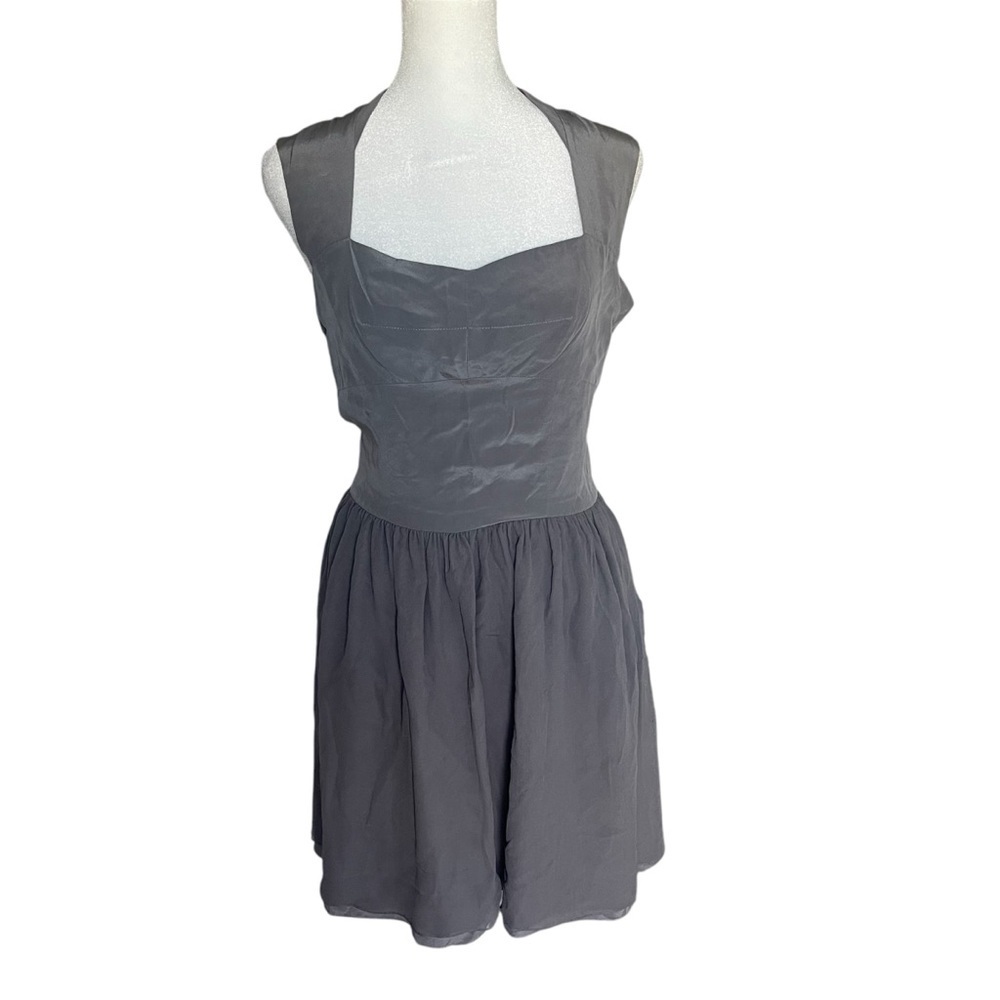 Vintage Nomia Gray Silver Dress - Size 6